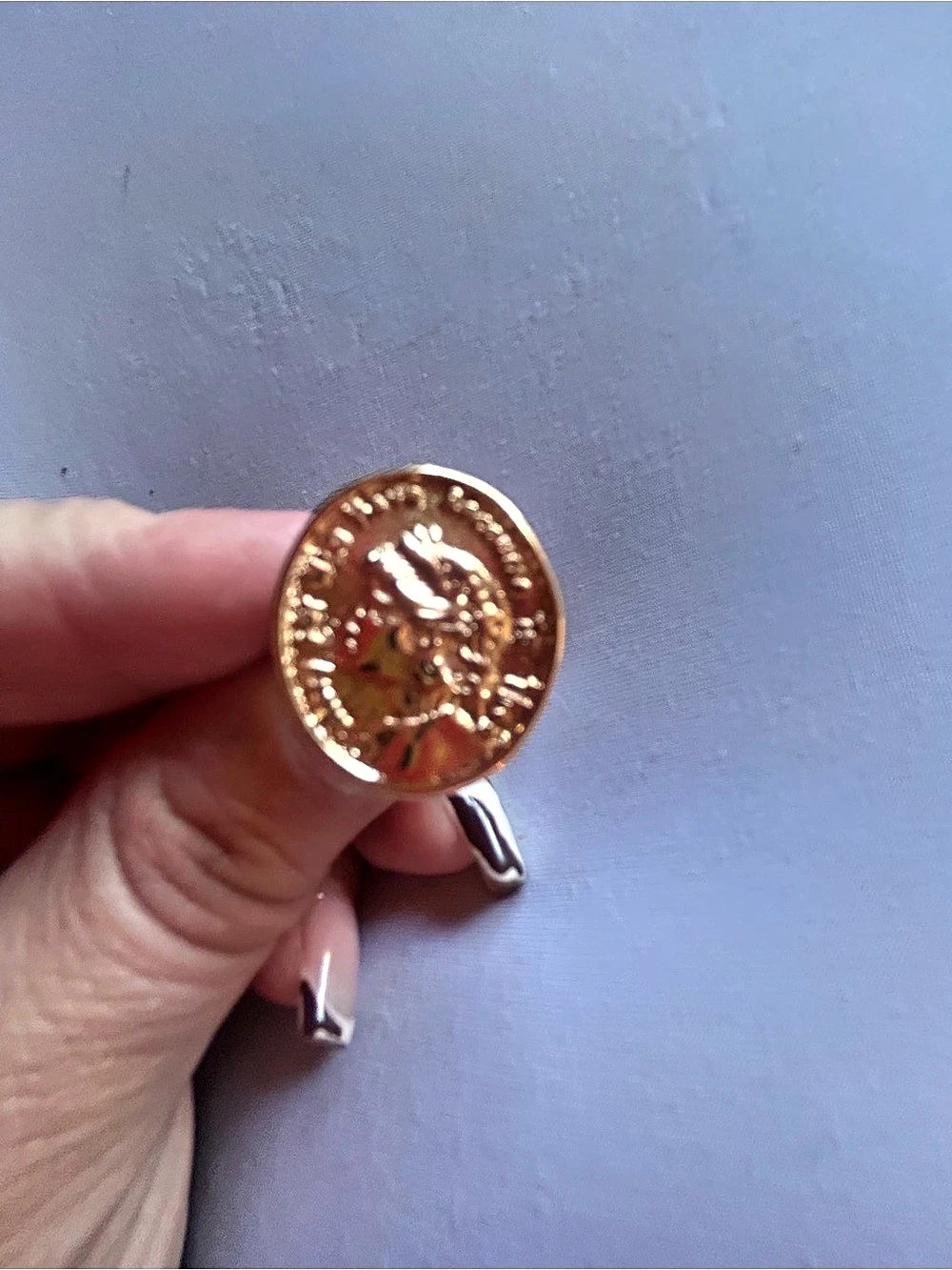 Gold-Tone Statement Ring - Picture 3 of 4